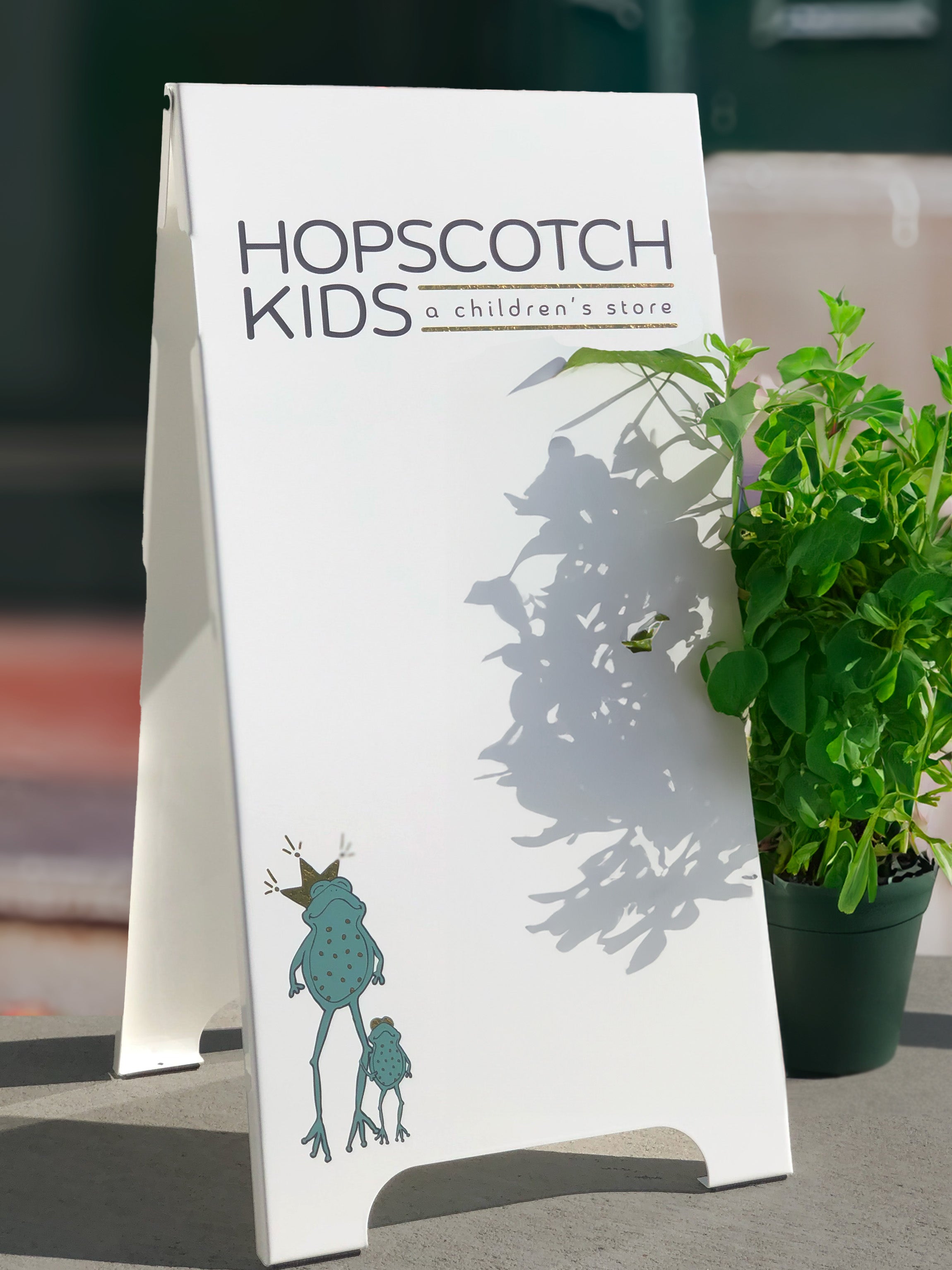 A-Frame Sign | White Sandwich Board Sign