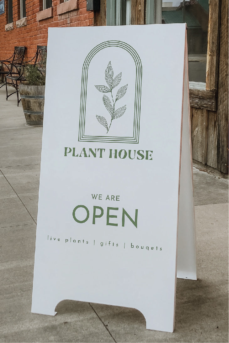 A-Frame Sign | Black Sandwich Board Sign