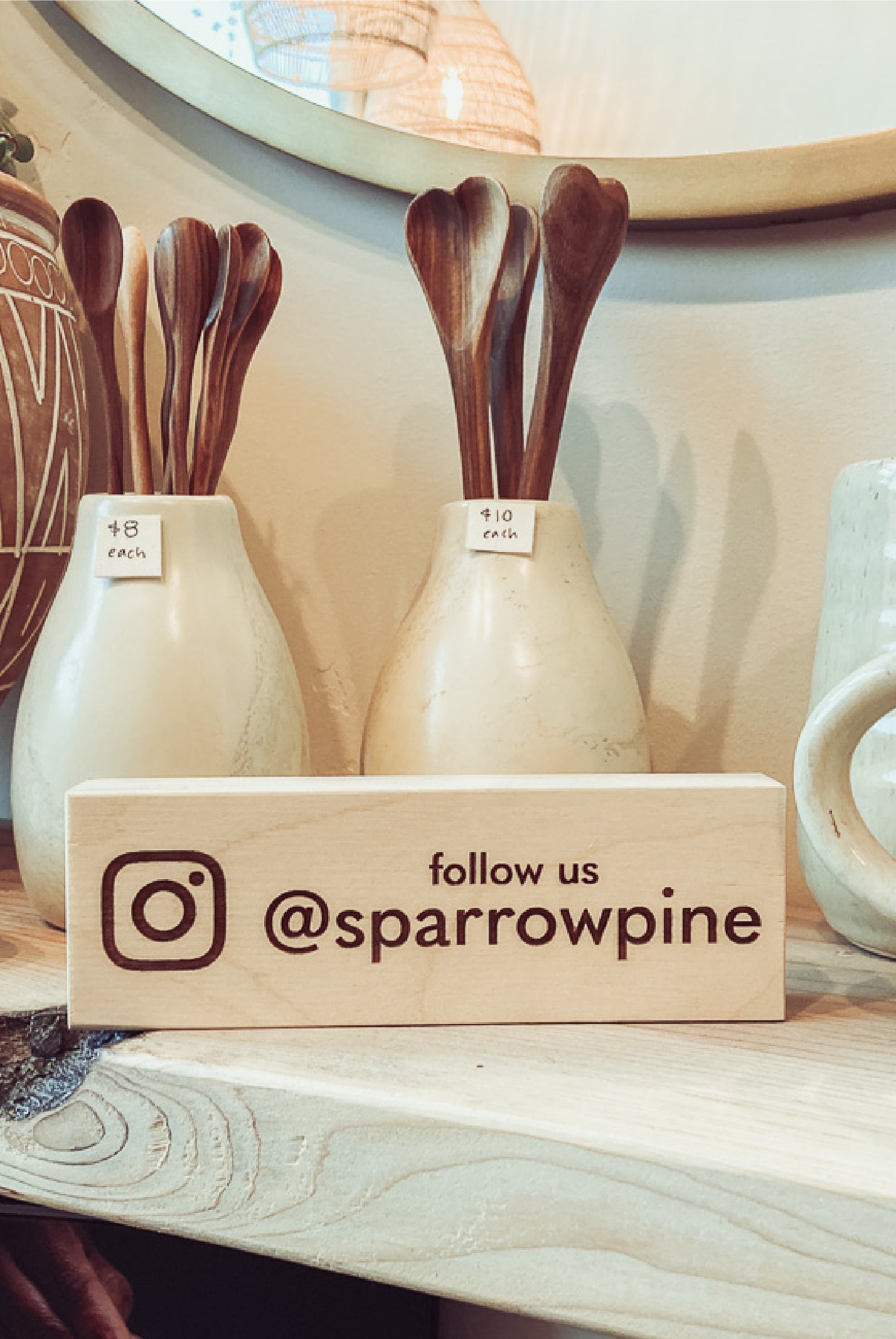 Social Media Handle & Hashtag Tabletop Sign